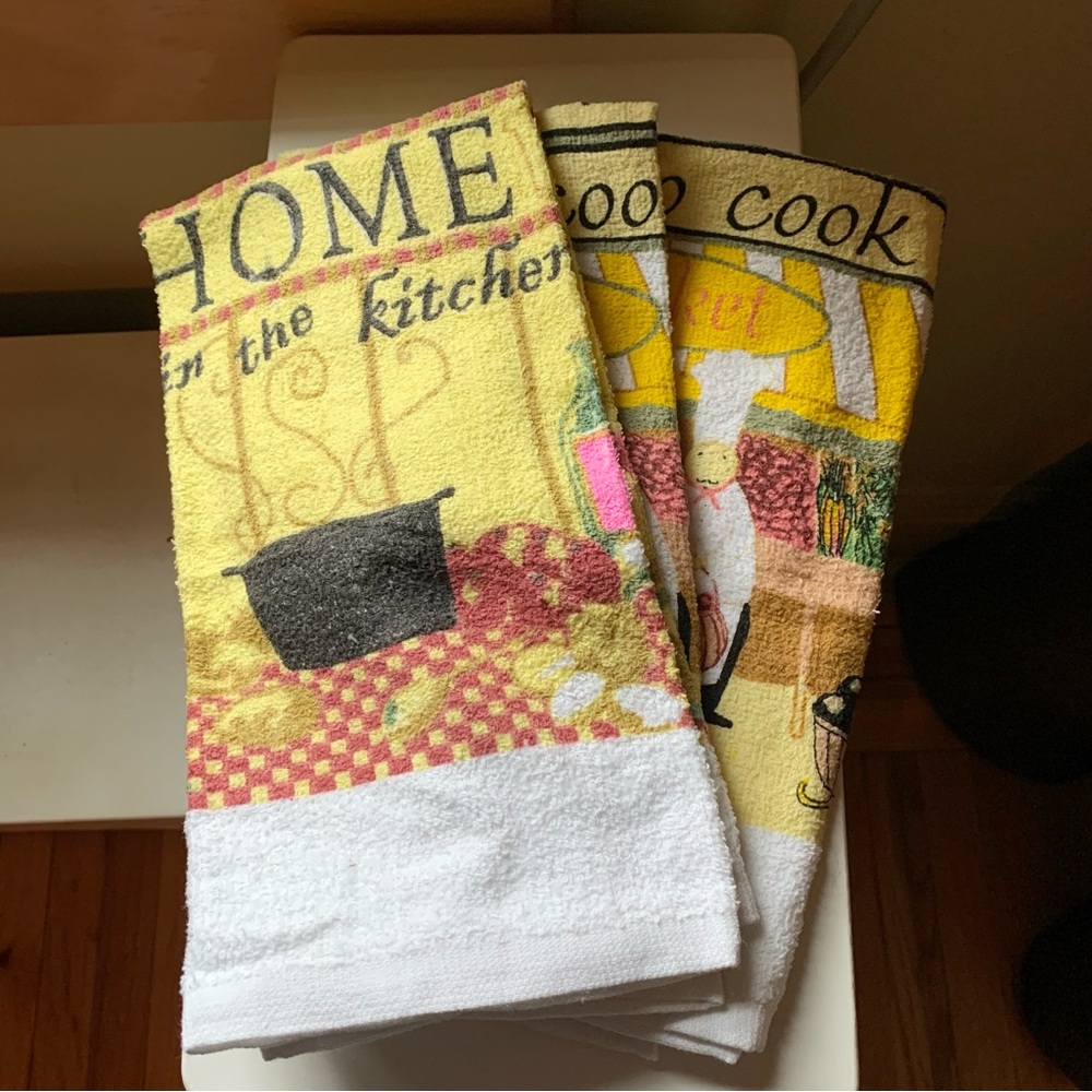 Homestyle Essentials Kitchen Towels Set of 3 NWOT
